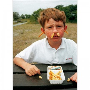 Boy with French Fries