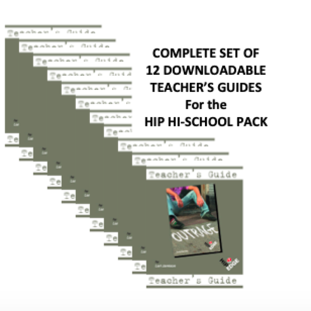 Teacher's Guides for each of the 12 novels in the HIP Hi-School Pack