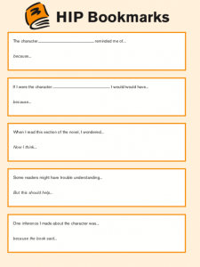Interactive Bookmarks from High Interest Publishing Graphic Organizers collection