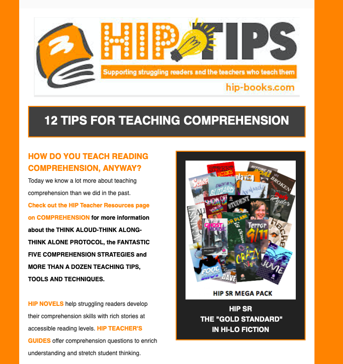 HIP TIPS 12 Tips for Comprehension