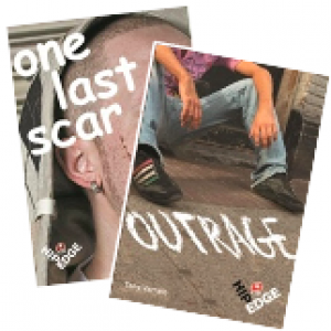 One Last Scar and Outrage Book Covers