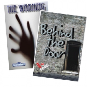 Behind the Door and The Warning Book Covers