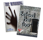 Behind the Door and The Warning Book Covers